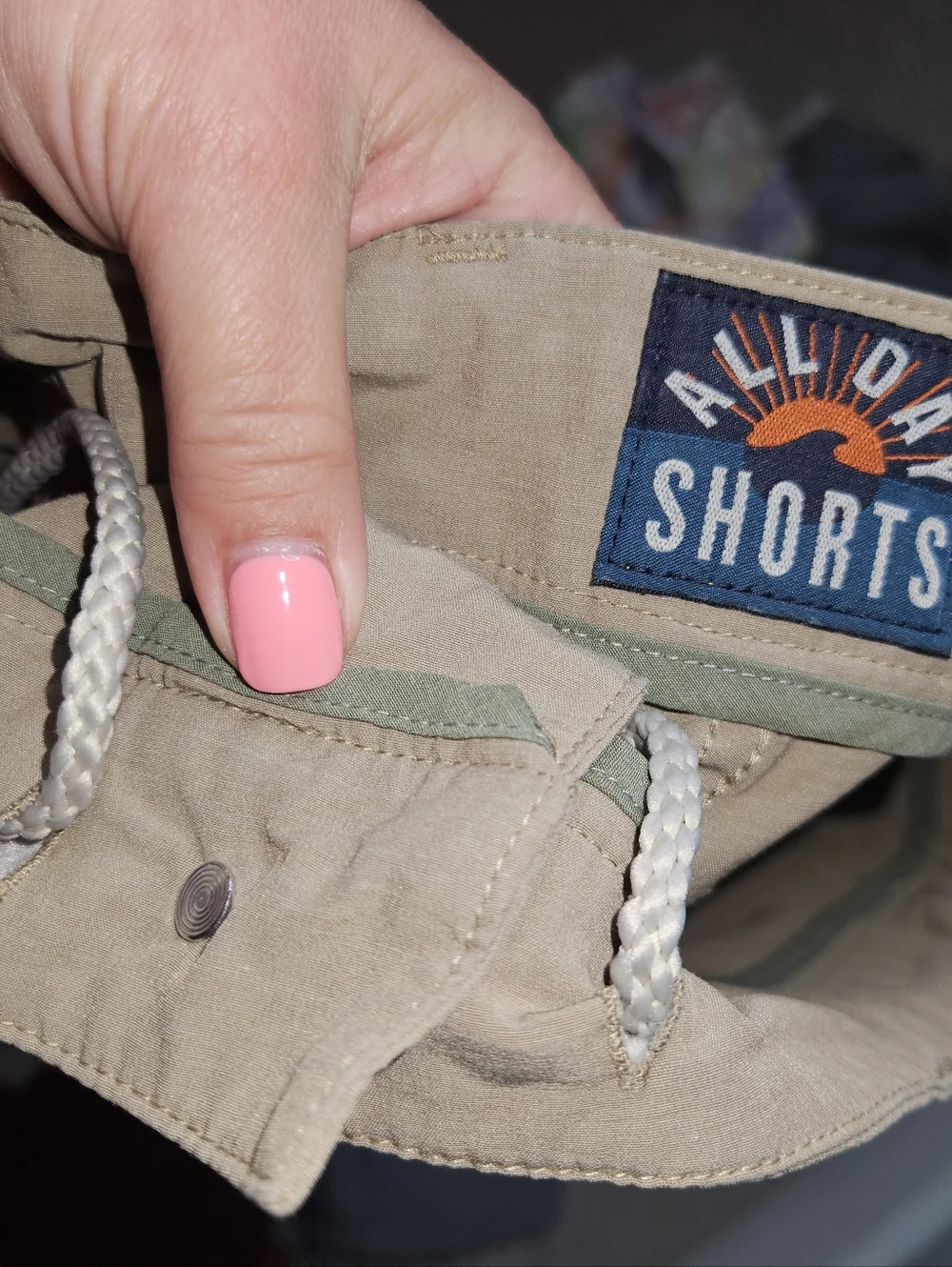 Faherty All Day Shorts Waist 42 Khaki Color